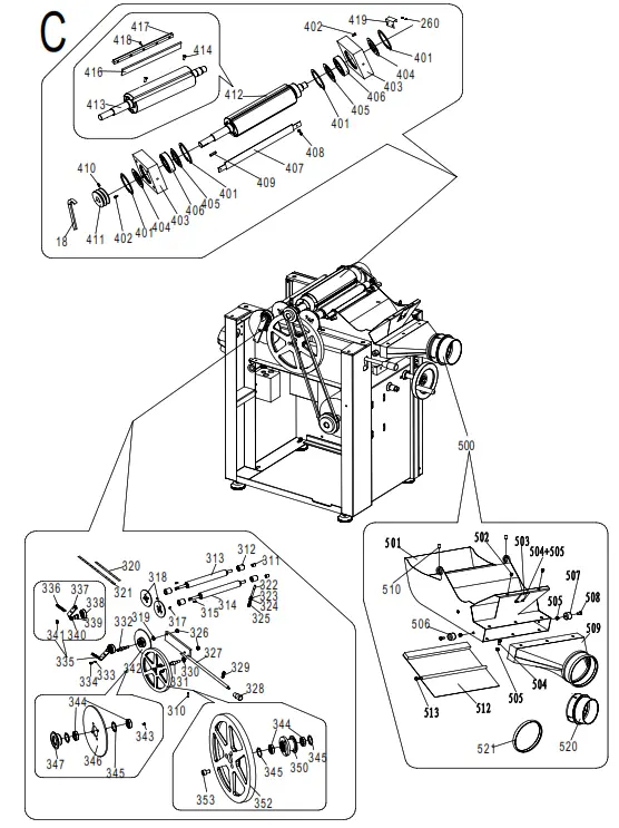 scheppach 1902207901 Jointer and Thicknessing Planer - fig 7