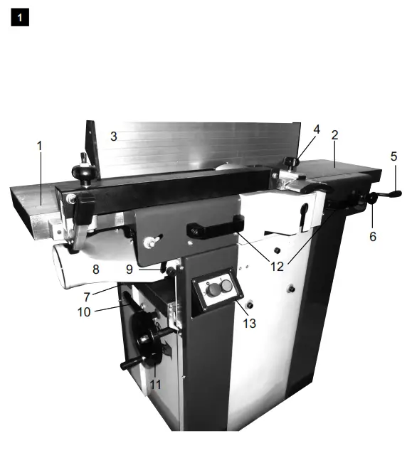 scheppach 1902207901 Jointer and Thicknessing Planer - fig