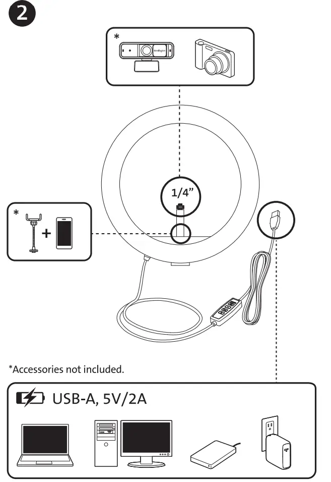 Kensington-L1000-USB-Bicolor-Ring-Light-with-Webcam-Mount-fig-3