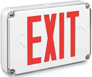 ULINE H-7272 Wet Location Exit Sing