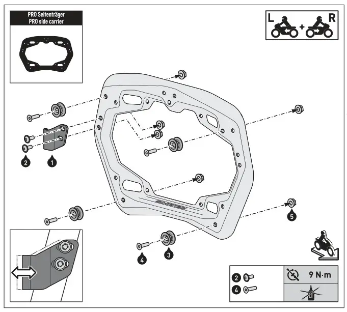 SW MOTECH DGS.00.920.20100 Trax Adv Aluminum Case System Silver 3737 - FIG22