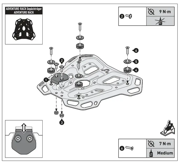 SW MOTECH DGS.00.920.20100 Trax Adv Aluminum Case System Silver 3737 - FIG24