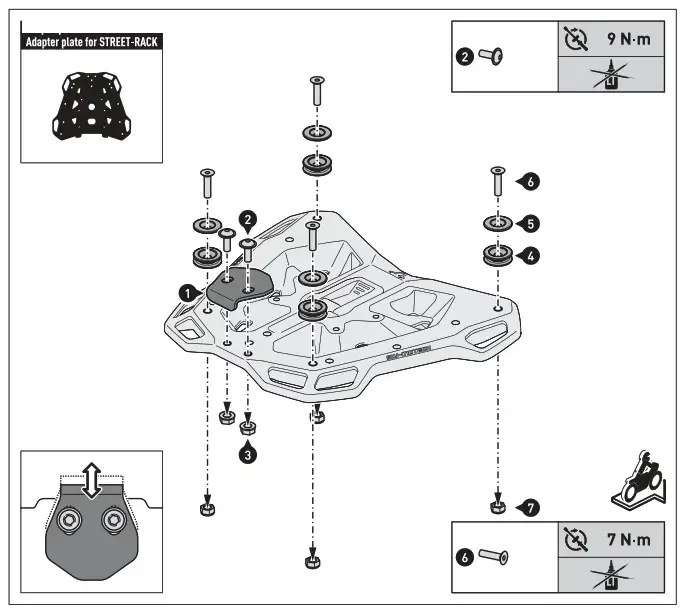 SW MOTECH DGS.00.920.20100 Trax Adv Aluminum Case System Silver 3737 - FIG26