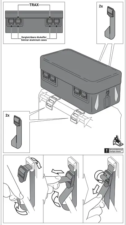 SW MOTECH DGS.00.920.20100 Trax Adv Aluminum Case System Silver 3737 - FIG30
