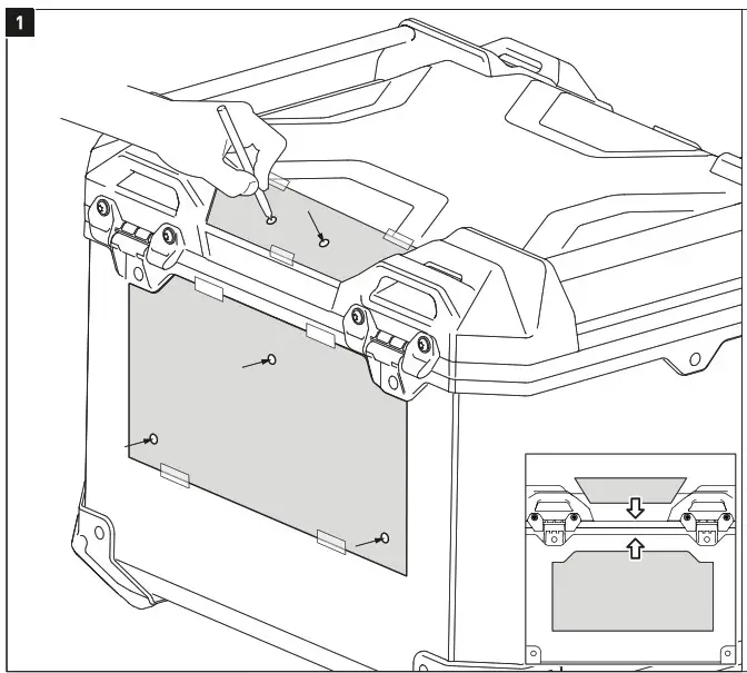 SW MOTECH DGS.00.920.20100 Trax Adv Aluminum Case System Silver 3737 - FIG33