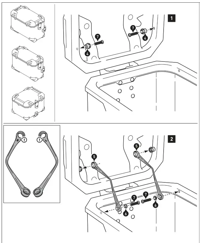 SW MOTECH DGS.00.920.20100 Trax Adv Aluminum Case System Silver 3737 - FIG8