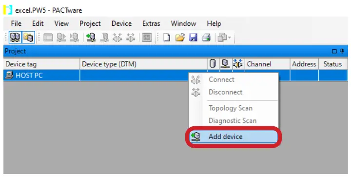 Honeywell Searchline Excel Plus Device Type Manager - HOST PC