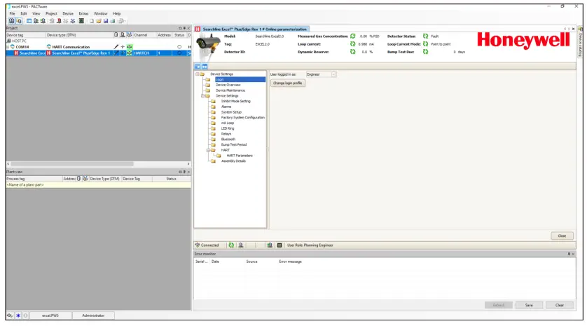 Honeywell Searchline Excel Plus Device Type Manager