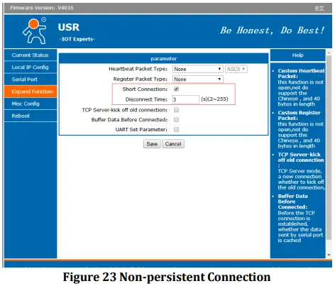 Non-persistent Connection