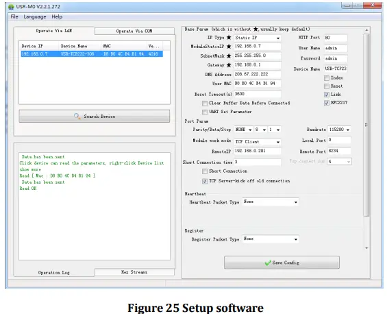 Setup software Configuration