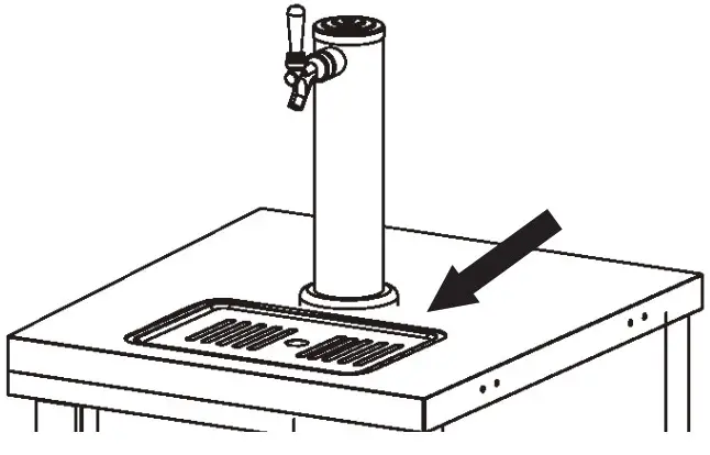 POLAR GE632 GE633 Beer Dispenser - Serving