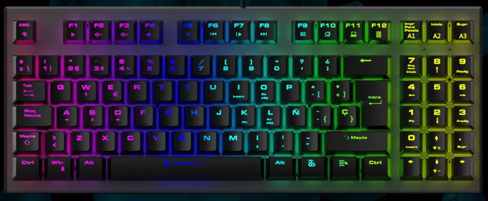 NEWSKILL Chronos TKL RGB Mechanical Gaming Keyboard-fig1