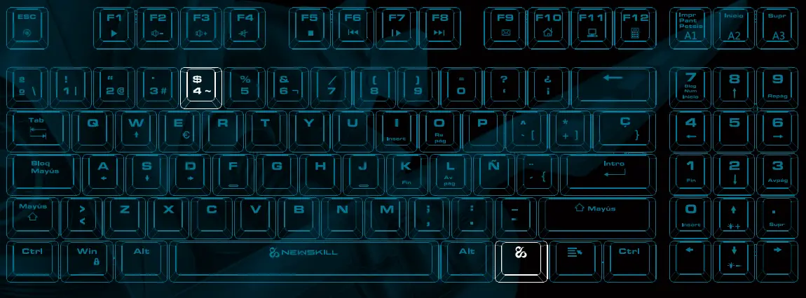 NEWSKILL Chronos TKL RGB Mechanical Gaming Keyboard-fig4