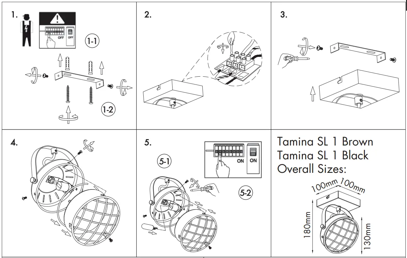 QAZQA 104424 Vintage Spot Rust Brown FIG 1