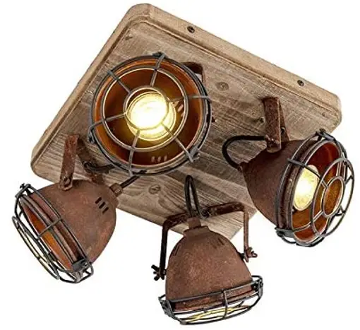 QAZQA 104424 Vintage Spot Rust Brown