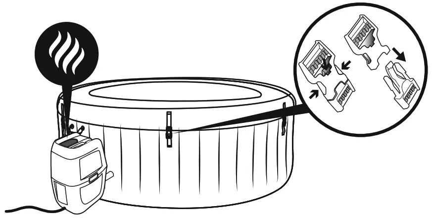 Bestway LAY Z SPA Miami AirJet Spa - Figure 8