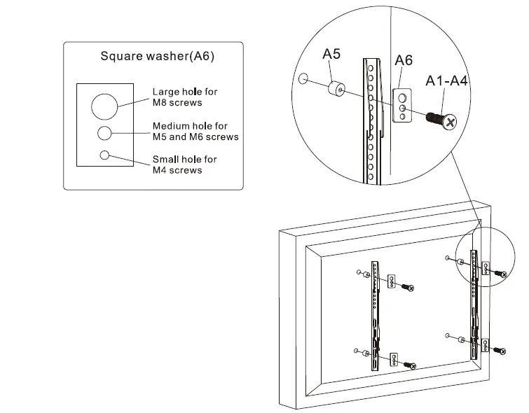 av-link TC602 Ceiling Mount TV Bracket 7