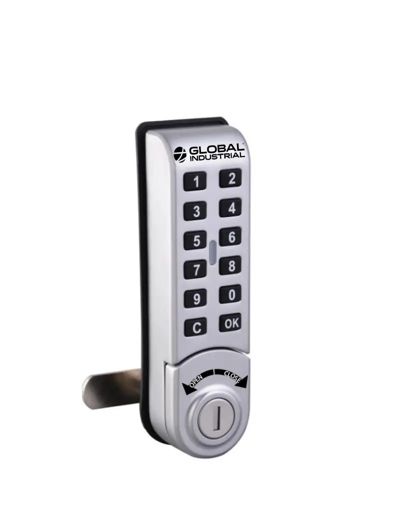 Global Industrial 493722 Electronic Lock Surface Mounted Vertical Keypad User Manual Global Industrial 493722 Electronic Lock Surface Mounted Vertical Keypad User Manual