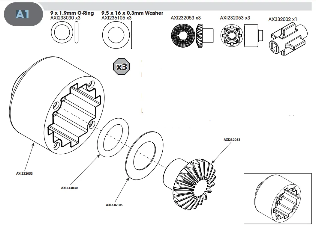 HORIZON AXI03009 RBX10 RYFT 1 10 Scale Rock Bouncer - A1