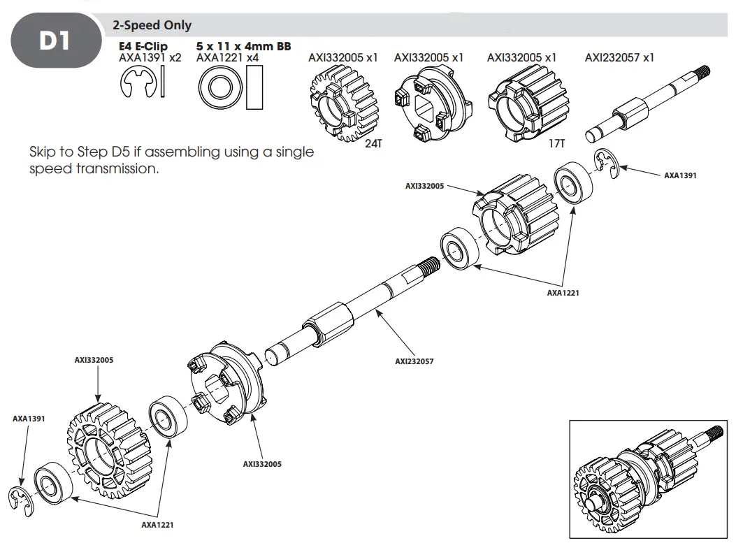 HORIZON AXI03009 RBX10 RYFT 1 10 Scale Rock Bouncer - D1