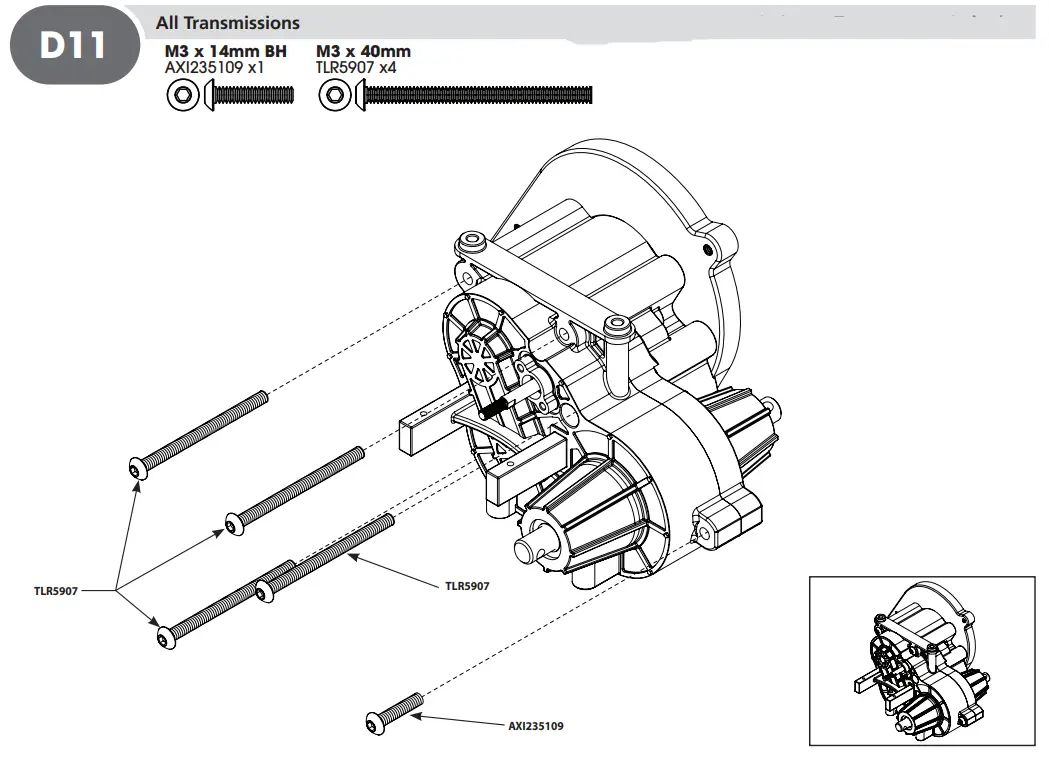 HORIZON AXI03009 RBX10 RYFT 1 10 Scale Rock Bouncer - D11