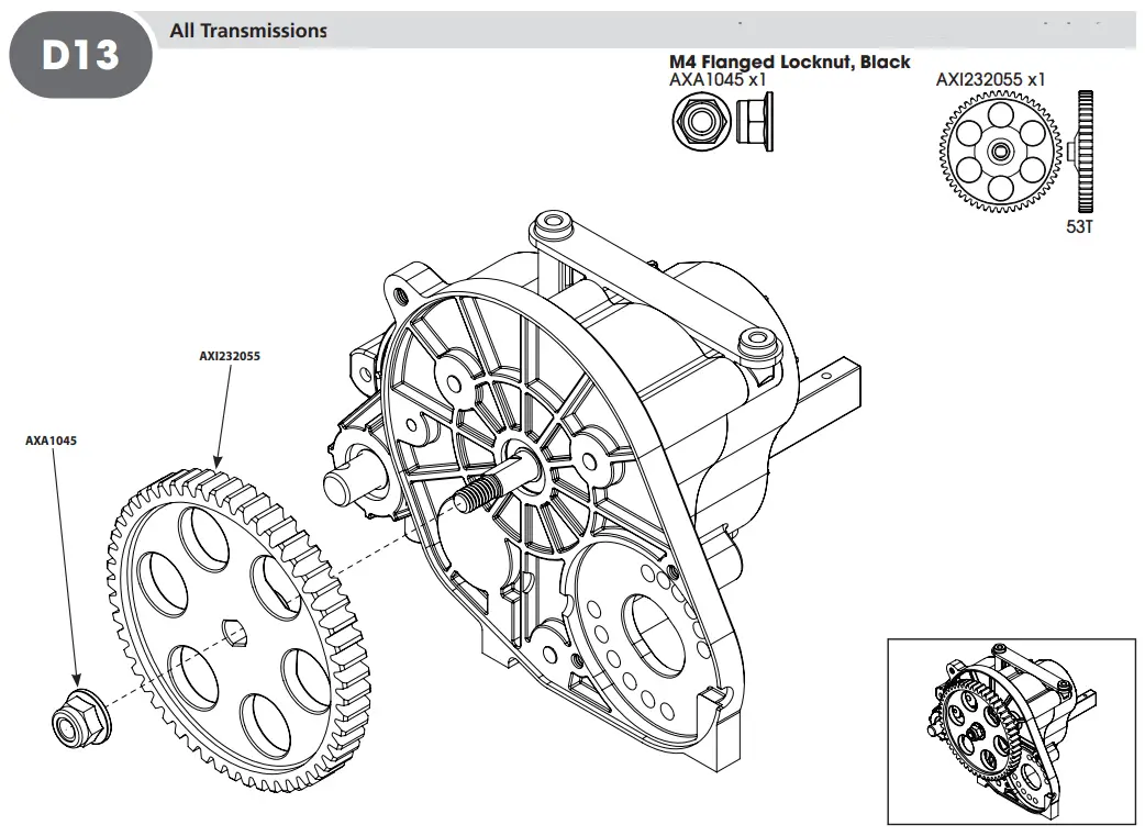 HORIZON AXI03009 RBX10 RYFT 1 10 Scale Rock Bouncer - D13