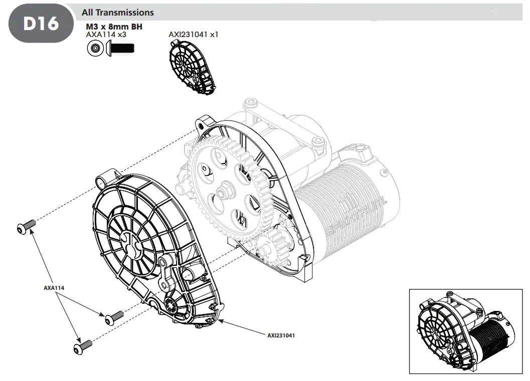 HORIZON AXI03009 RBX10 RYFT 1 10 Scale Rock Bouncer - D16