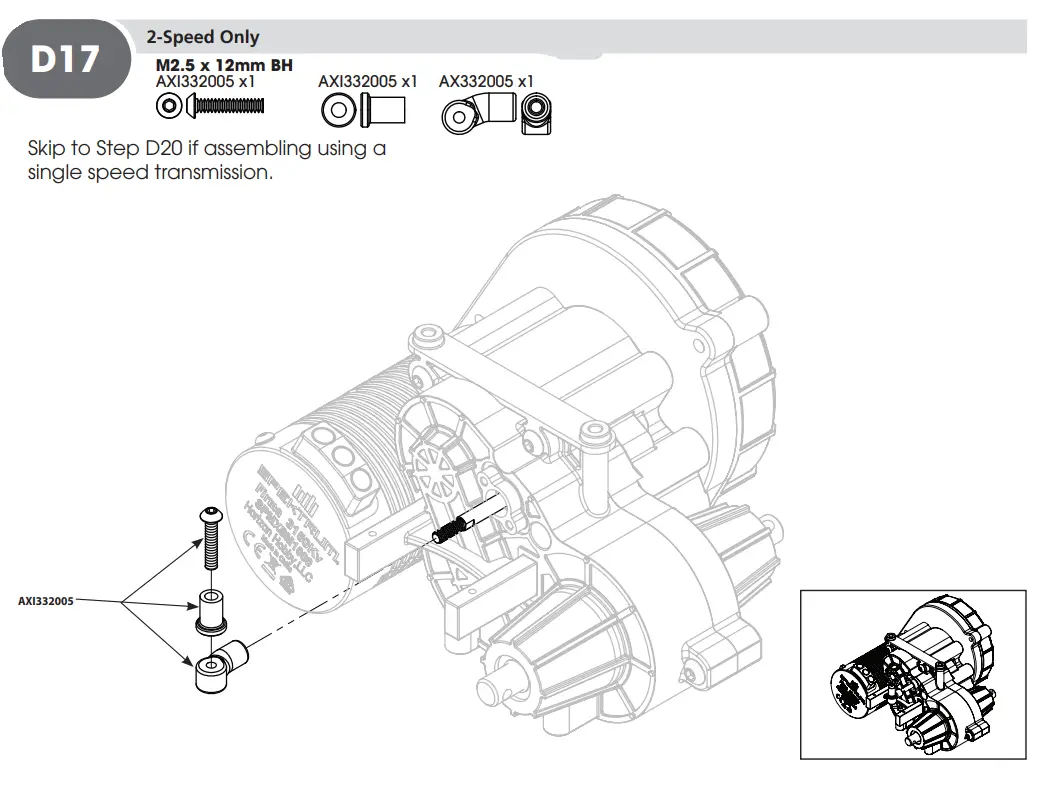HORIZON AXI03009 RBX10 RYFT 1 10 Scale Rock Bouncer - D17