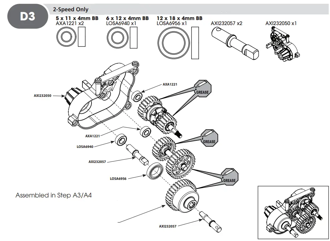 HORIZON AXI03009 RBX10 RYFT 1 10 Scale Rock Bouncer - D3