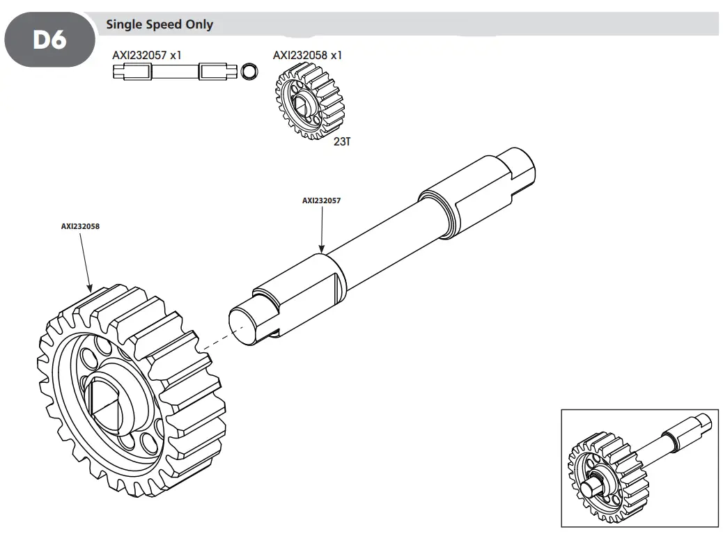 HORIZON AXI03009 RBX10 RYFT 1 10 Scale Rock Bouncer - D6