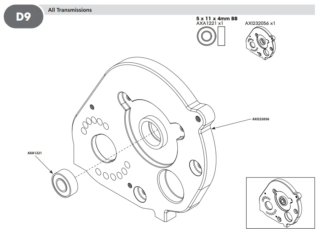 HORIZON AXI03009 RBX10 RYFT 1 10 Scale Rock Bouncer - D9