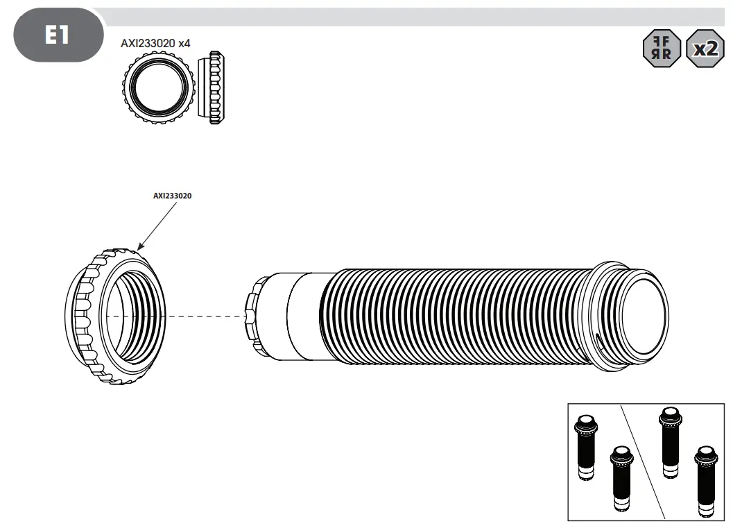 HORIZON AXI03009 RBX10 RYFT 1 10 Scale Rock Bouncer - E1