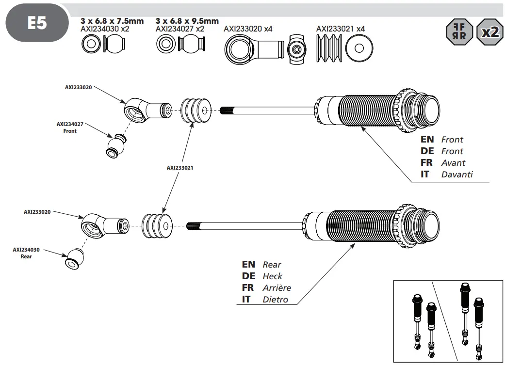 HORIZON AXI03009 RBX10 RYFT 1 10 Scale Rock Bouncer - E5