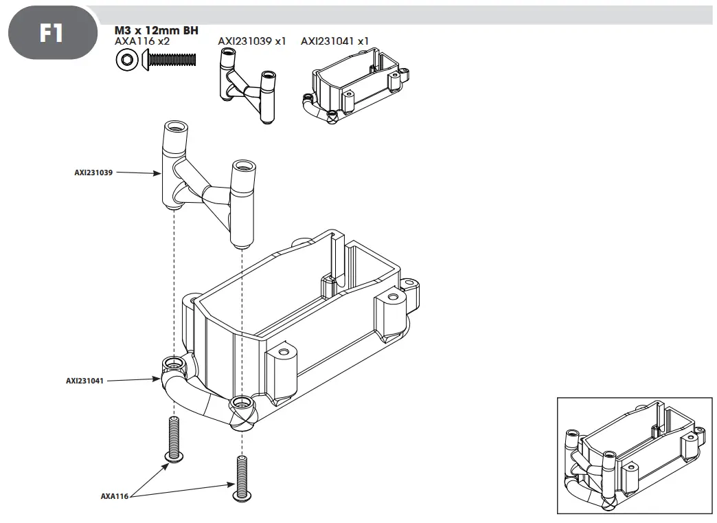 HORIZON AXI03009 RBX10 RYFT 1 10 Scale Rock Bouncer - F1