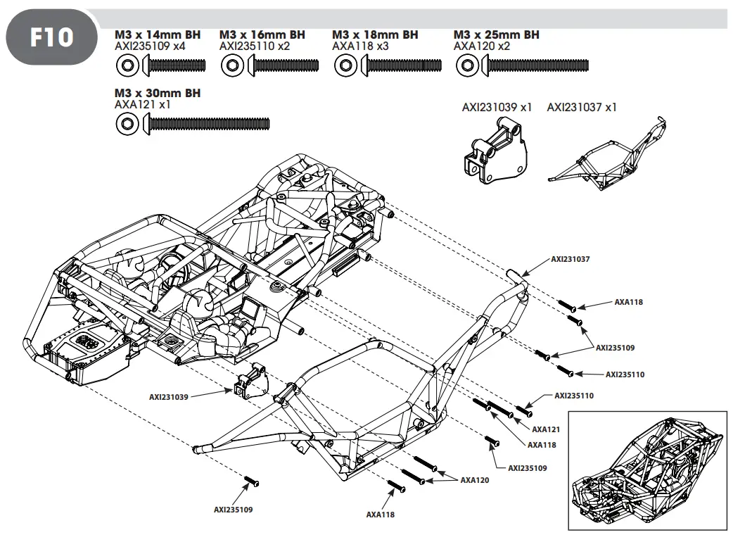 HORIZON AXI03009 RBX10 RYFT 1 10 Scale Rock Bouncer - F10