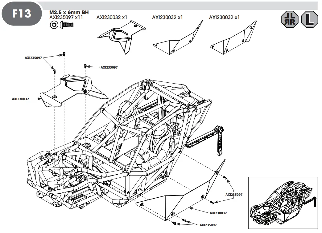 HORIZON AXI03009 RBX10 RYFT 1 10 Scale Rock Bouncer - F13
