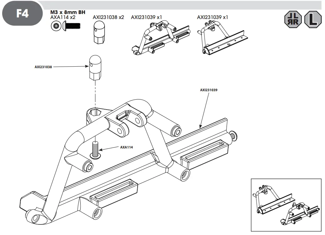 HORIZON AXI03009 RBX10 RYFT 1 10 Scale Rock Bouncer - F4