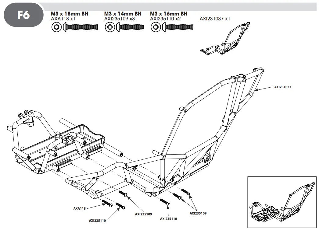 HORIZON AXI03009 RBX10 RYFT 1 10 Scale Rock Bouncer - F6