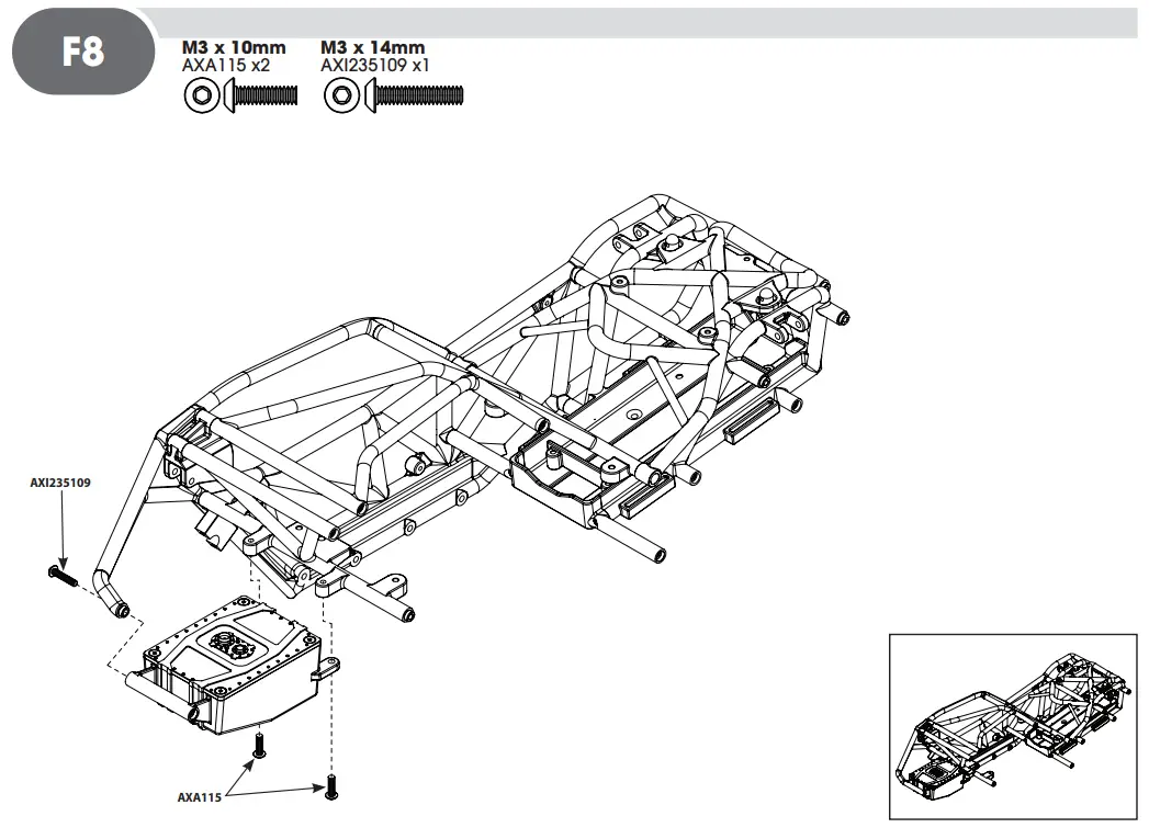 HORIZON AXI03009 RBX10 RYFT 1 10 Scale Rock Bouncer - F8