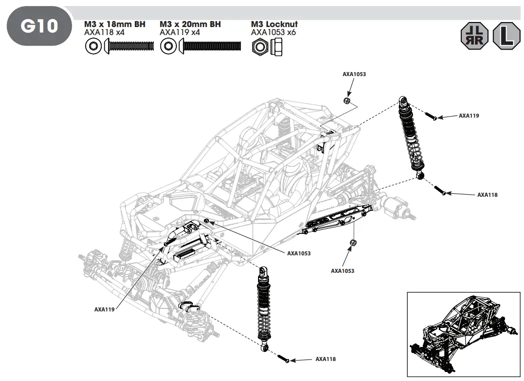 HORIZON AXI03009 RBX10 RYFT 1 10 Scale Rock Bouncer - G10