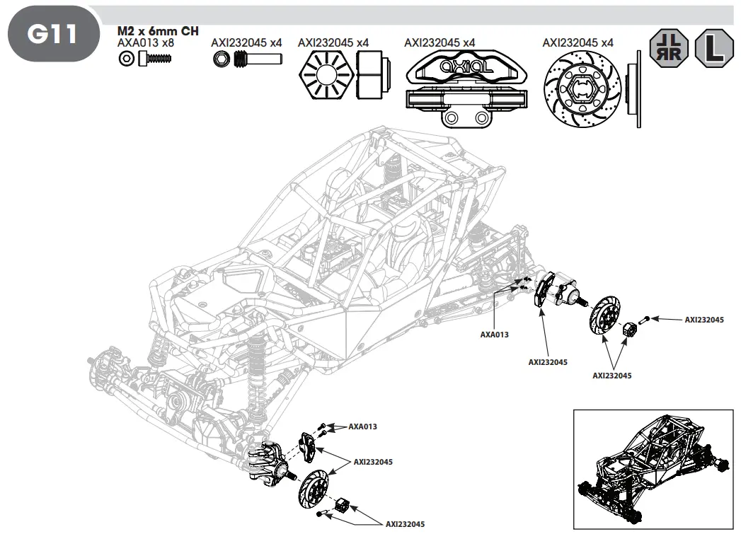 HORIZON AXI03009 RBX10 RYFT 1 10 Scale Rock Bouncer - G11