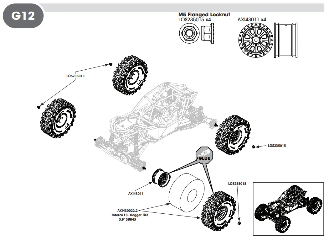 HORIZON AXI03009 RBX10 RYFT 1 10 Scale Rock Bouncer - G12