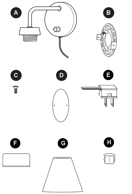 allen plus roth WS67-1BNK, WS67-1BRZ Wall Sconce - 1