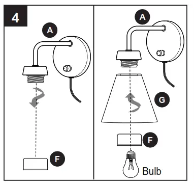 allen plus roth WS67-1BNK, WS67-1BRZ Wall Sconce - 11