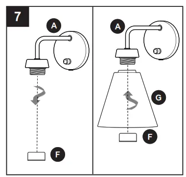 allen plus roth WS67-1BNK, WS67-1BRZ Wall Sconce - 24