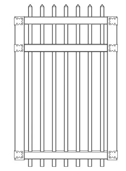 OUTDOOR ESSENTIALS MANCHESTER 6 ft x42 Inch Spaced Picket Gate.JPG
