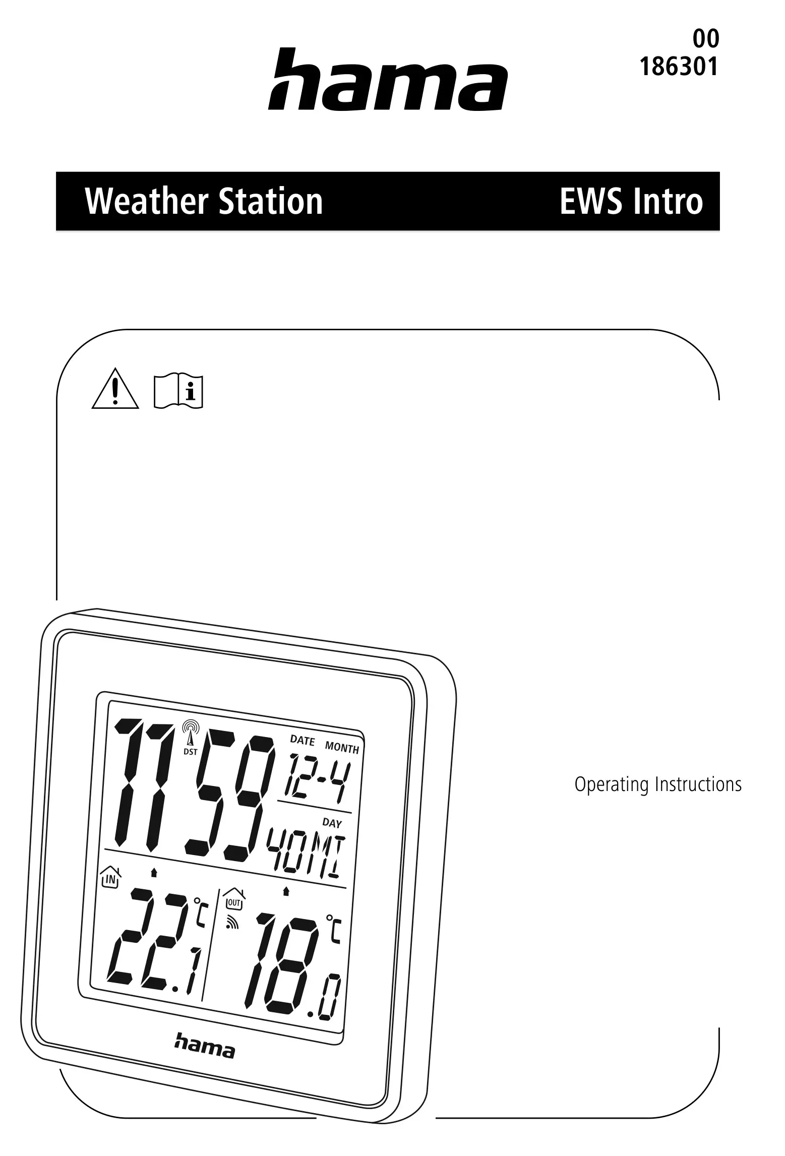 hama EWS Intro Weather Station Instruction Manual