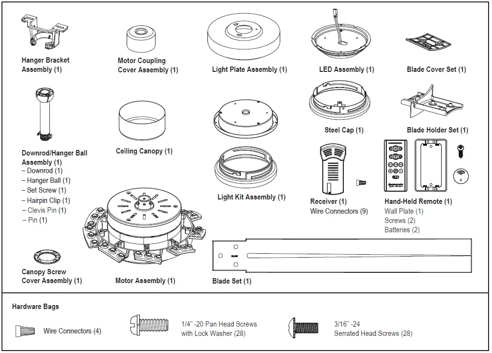 Slinger LP8147SLBNBL V2 Ceiling Fan 1