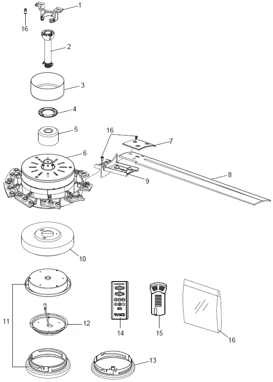 Slinger LP8147SLBNBL V2 Ceiling Fan 40