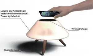Bluetooth speaker Ambient light and wireless charge